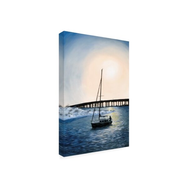 Dann Spider Warren 'Days End Sailboat' Canvas Art,12x19